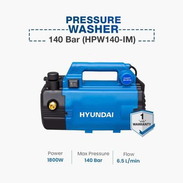 Hyundai Pressure Washer 140 Bar (HPW140-IM) INDUCTION MOTOR Hyundai Pressure Washer 140 Bar (HPW140-IM) INDUCTION MOTOR
