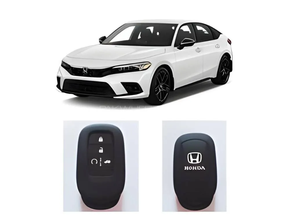 Honda Civic 2023-2025 Silicon Key Cover - Civic Key Cover in Rubber. Rubber Protection Cover. Honda Civic 2023-2025 Silicon Key Cover - Civic Key Cover in Rubber. Rubber Protection Cover. Image-1