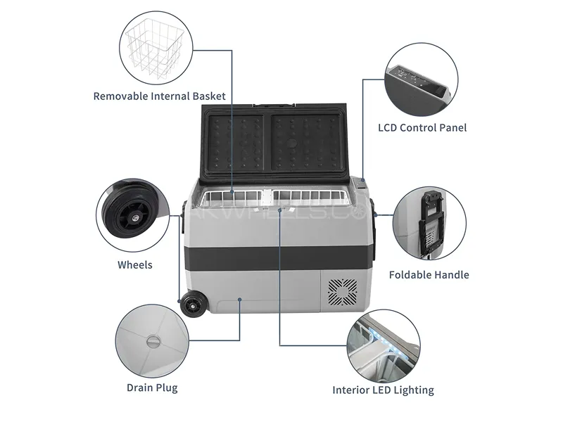 Alpicool T50 50L Car Refrigerator AC 12V DC 24V Car & Home Use Alpicool T50 50L Car Refrigerator AC 12V DC 24V Car & Home Use Image-3