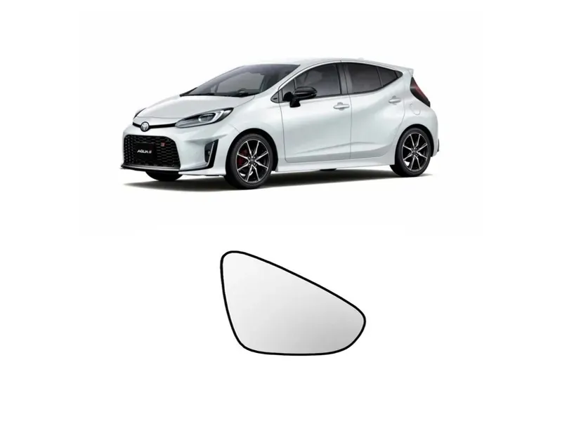 Toyota Aqua Side Mirror Reflective Glass Plate RH Image-1