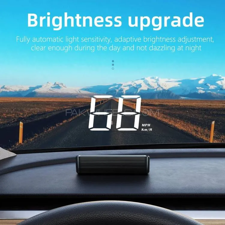 Universal GPS Car HUD Speedometer – M2 Head-Up Display with Auto Brightness & USB Power Image-1