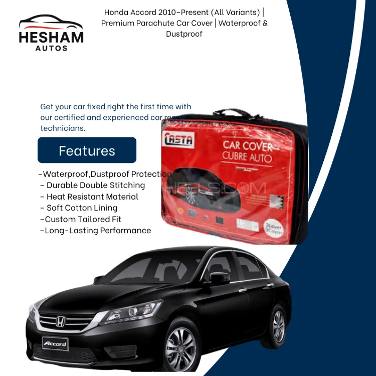 Honda Accord 2010–Present (All Variants) | Premium Parachute Car Cover | Waterproof & Dustproof Image-1