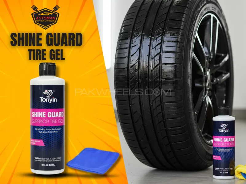 Tonyin Shine Guard Tire Gel – Deep Black Gloss & Protection for Car Tires | AutoManPK Image-1