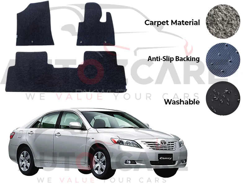 Toyota Camry Genuine Fitting Carpet Floor Mat 3PCS - Model 2007-2011 Toyota Camry Genuine Fitting Carpet Floor Mat 3PCS - Model 2007-2011 Image-1