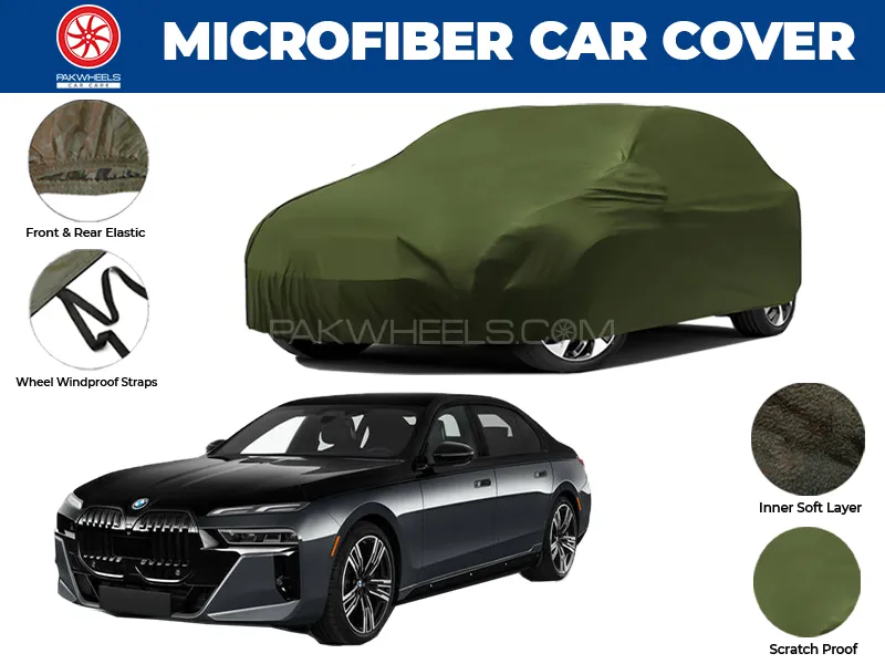 BMW 7 Series 2023-2025 | Water Repellent and Anti Scratch Microfiber Car Top Cover Image-1