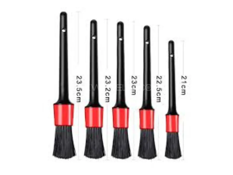 Car All Purpose Interior Cleaning 5Pcs Brush Set Easy To Use Soft Thin Layers Brush  Image-1