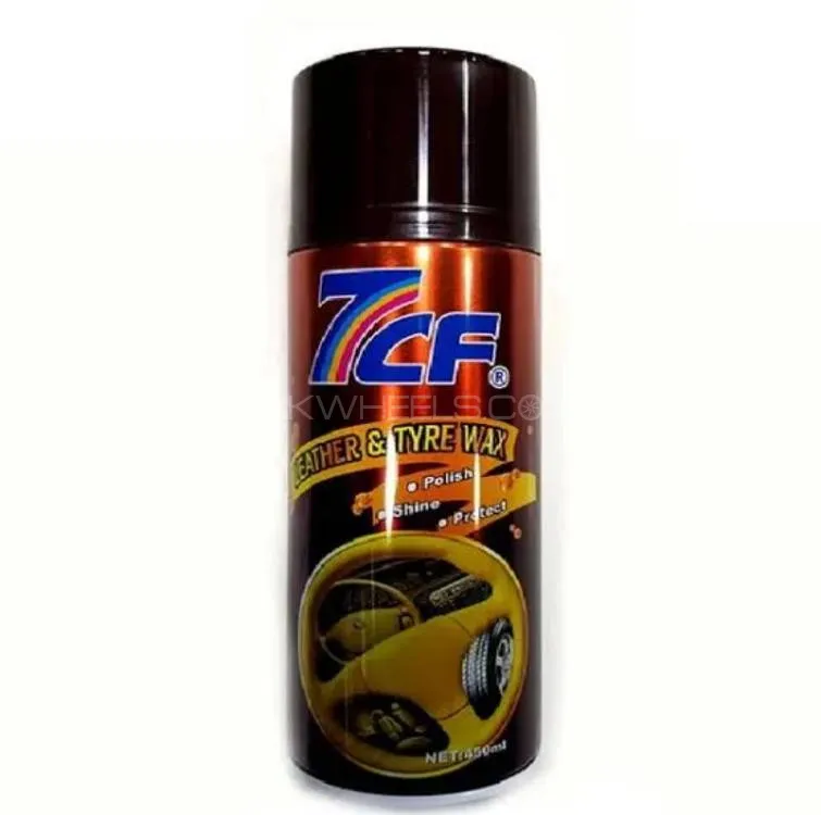 7 CF Dashboard, Leather Seats & Tire Spray with Microfiber Towel Diamond Cut 800 GSM Bundle Offer Image-1