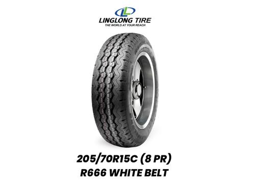 205/70R15C (8 PR) WHITE BELT R666 LINGLONG 205/70R15C (8 PR) WHITE BELT R666 LINGLONG