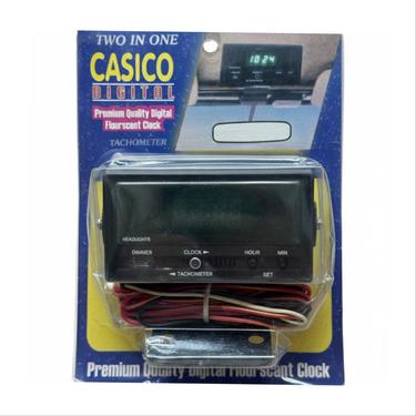 Two in One Power CASICO Digital Fluorescent Clock & Tachometer Two in One Power CASICO Digital Fluorescent Clock & Tachometer