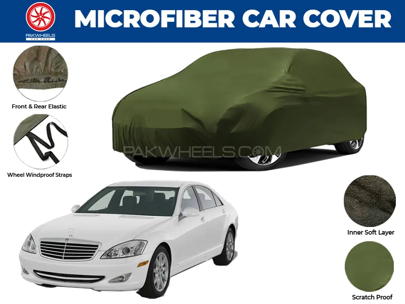 Mercedes S600  2005-2013 | Water Repellent and Anti Scratch Microfiber Car Top Cover Image-1