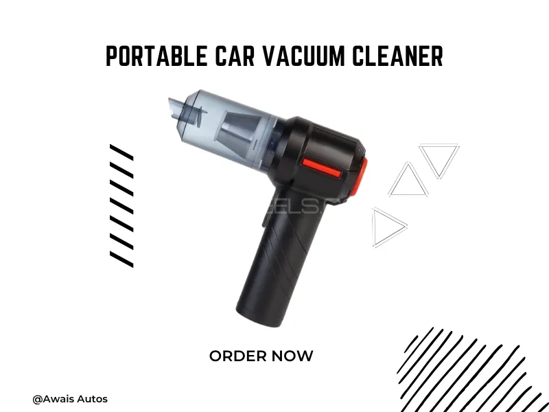 Portable Car Vacuum Cleaner – Handheld Auto Dust & Dirt Remover | Powerful Suctions Image-1
