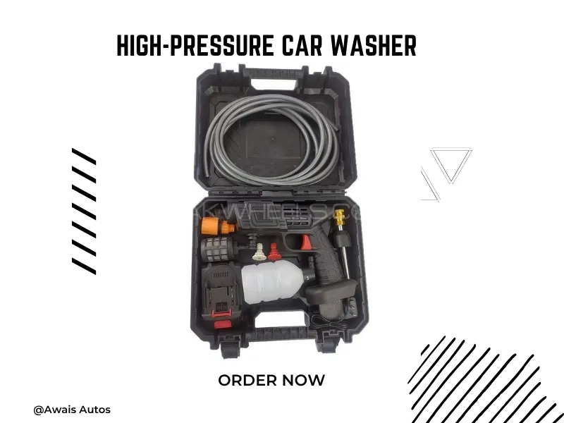 Rechargeable Cordless High-Pressure Car Washer | 48V Portable Cleaning Kit Image-1