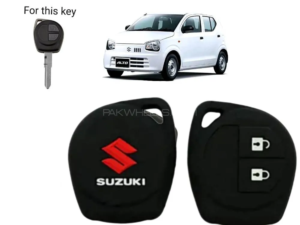 Suzuki Alto 660CC Silicon Key Cover - Alto Key Cover in Rubber. Rubber Protection Cover Image-1