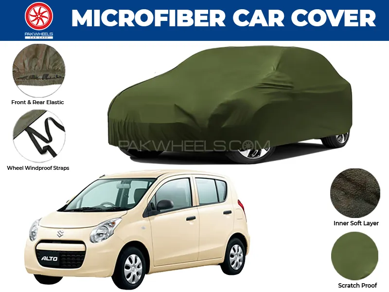 Suzuki Alto Japanese 2009-2014 | Water Repellent and Anti Scratch Microfiber Car Top Cover Image-1