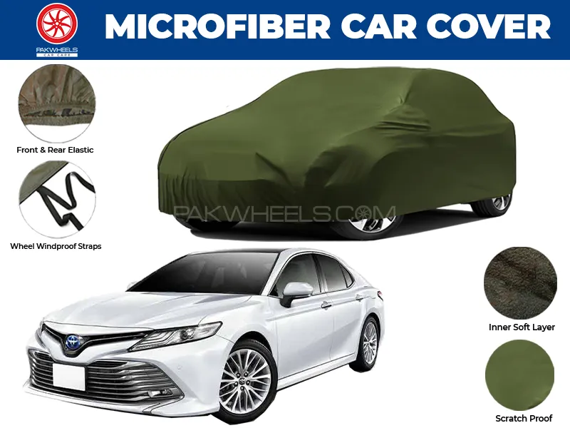 Toyota Camry 2019-2022 | Water Repellent and Anti Scratch Microfiber Car Top Cover Image-1