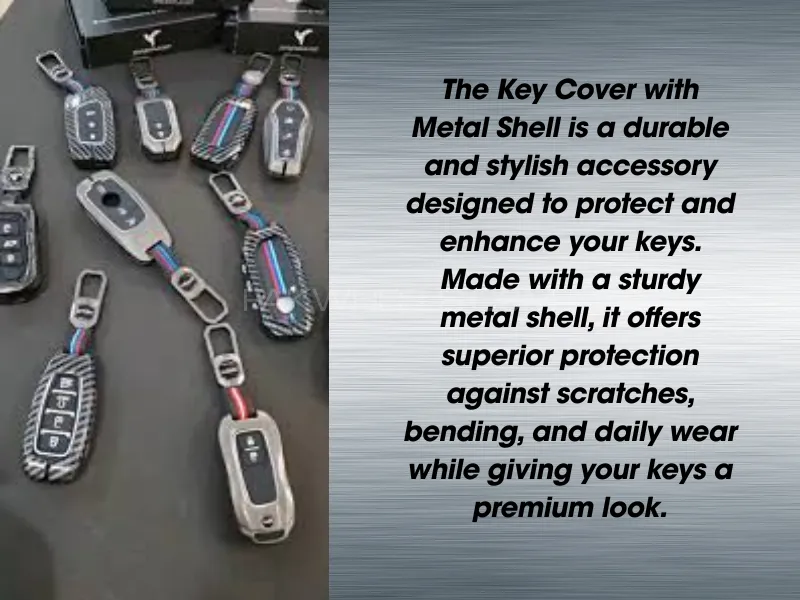 Honda Civic 2016-22 | Metal Key Cover | Premium Carbon Fiber Finish Honda Civic 2016-22 | Metal Key Cover | Premium Carbon Fiber Finish Image-2