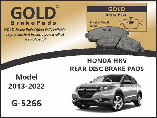 Honda HRV Rear Premium Disc Brake Pads G-5266 Honda HRV Rear Premium Disc Brake Pads G-5266