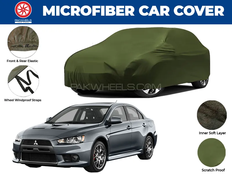 Mitsubishi Lancer  2004-2020 | Water Repellent and Anti Scratch Microfiber Car Top Cover Image-1