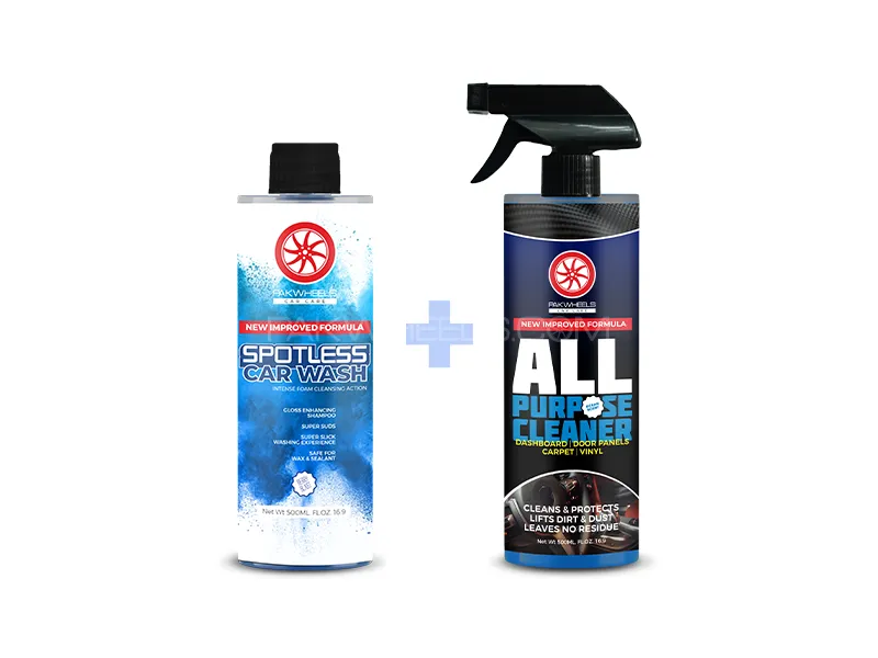 PakWheels All Purpose Cleaner APC & Spotless Car Wash Shampoo Bundle Image-1