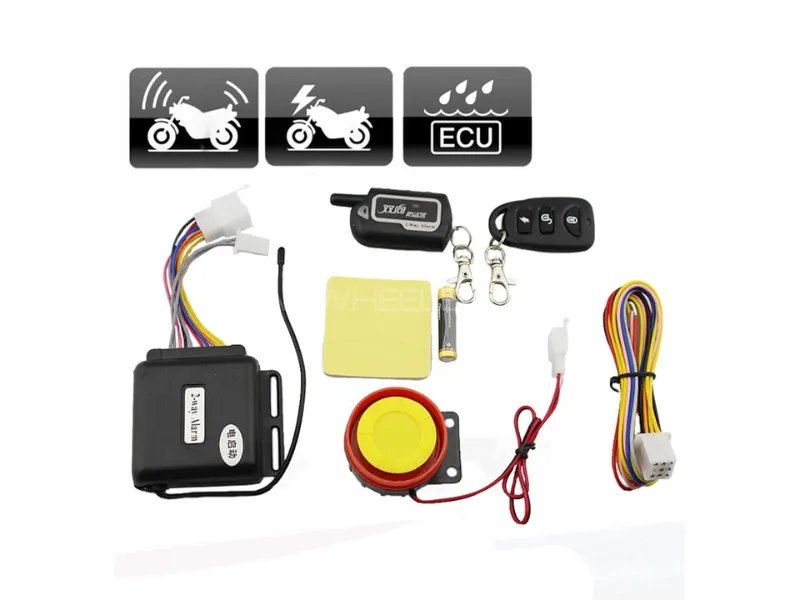 2-Way Motorcycle Alarm & Lock Security System with Remote | Vibration & Anti-Theft Protection Image-1