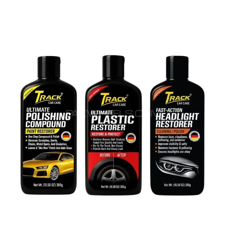 Track 3 in 1 Polishing And Restorer Kit 300g With Free Pad Image-1