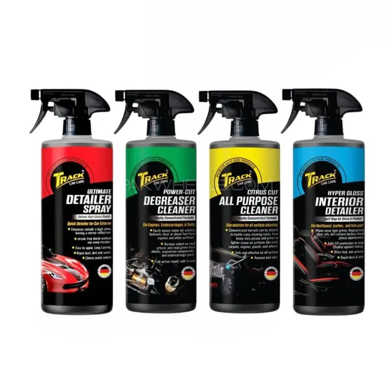 Track 4 in 1 Protection & Cleaning Kit 500ml With Free Microfiber Towel Image-1