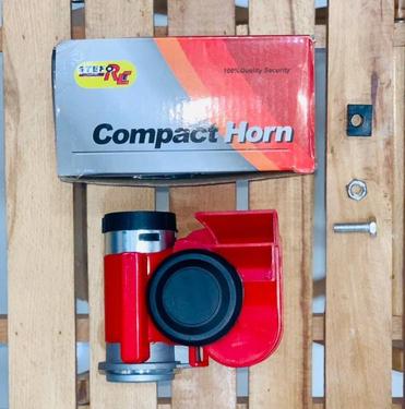 Car Air Horn 12V 115dB Red Compact Dual Tone Electric Pump Loud Siren Car Air Horn 12V 115dB Red Compact Dual Tone Electric Pump Loud Siren