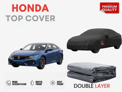 Honda Civic Double Layer Top Cover | Waterproof Black Protection | Dust & UV Resistant Honda Civic Double Layer Top Cover | Waterproof Black Protection | Dust & UV Resistant