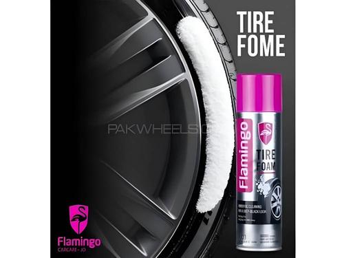 Original Flamingo Tire Foam Spray 650ml – Tire Shine & Care Cleaner for Cars and Bikes" Original Flamingo Tire Foam Spray 650ml – Tire Shine & Care Cleaner for Cars and Bikes"