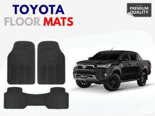 Toyota Hilux Revo GR Floor Mats | Custom Fit Rubber Coated | Non-Slip Waterproof Liners Toyota Hilux Revo GR Floor Mats | Custom Fit Rubber Coated | Non-Slip Waterproof Liners