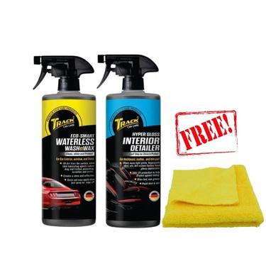 Track Waterless Wash&wax And Interior Dashboard Detailer Spray 500ml  With Free Microfiber Towel Track Waterless Wash&wax And Interior Dashboard Detailer Spray 500ml  With Free Microfiber Towel