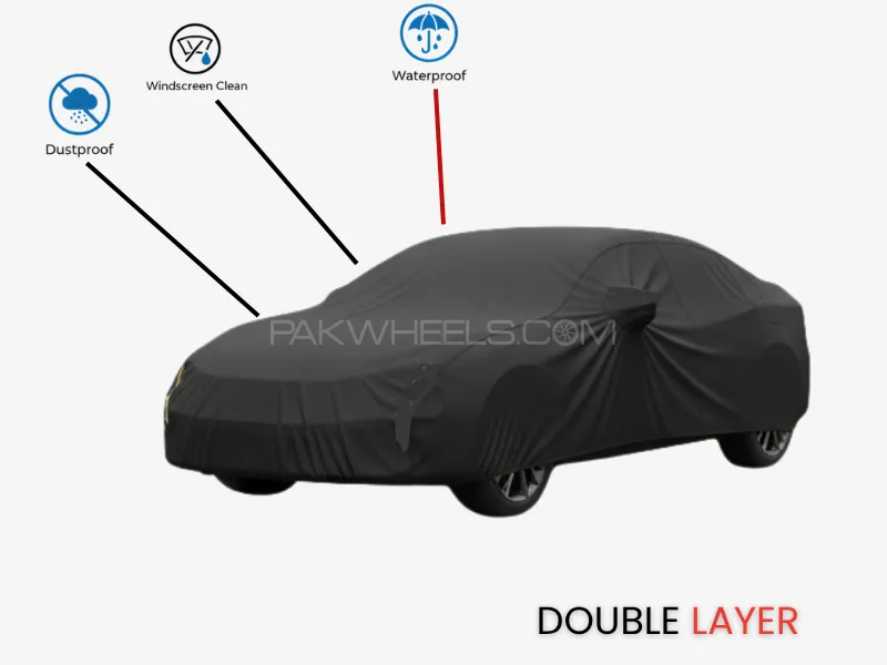 JAC T9 Hunter Double Layer Top Cover | Waterproof Black Protection | Dust & UV Resistant JAC T9 Hunter Double Layer Top Cover | Waterproof Black Protection | Dust & UV Resistant Image-2