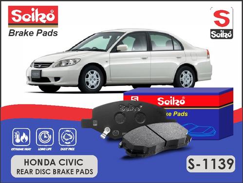 Honda VTI-Civic 2001-2005 Premium Seiko Rear Disc Brake Pad Honda VTI-Civic 2001-2005 Premium Seiko Rear Disc Brake Pad