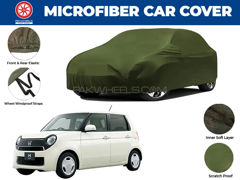 Honda N One 2012-2019 | Water Repellent and Anti Scratch Microfiber Car Top Cover Honda N One 2012-2019 | Water Repellent and Anti Scratch Microfiber Car Top Cover Image-1