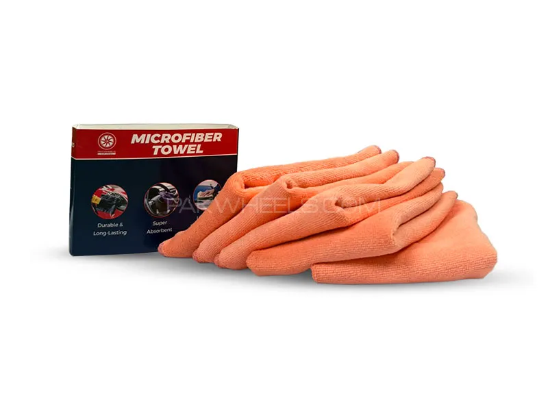 PakWheels Car Care - Microfiber Towel 40X40 (230GSM) - Interior & Engine Cleaning (Pack Of 5) PakWheels Car Care - Microfiber Towel 40X40 (230GSM) - Interior & Engine Cleaning (Pack Of 5) Image-1