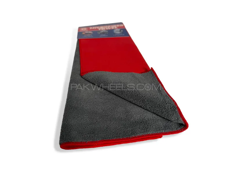 PakWheels Car Care - Microfiber Towel 40X40 (500GSM) - Glass Cleaner - For Windows & Windshield  PakWheels Car Care - Microfiber Towel 40X40 (500GSM) - Glass Cleaner - For Windows & Windshield  Image-2