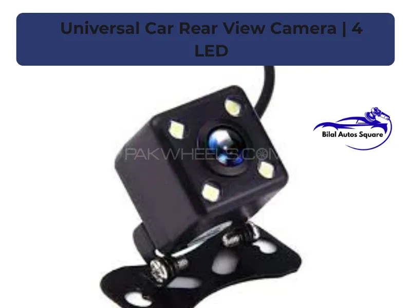 Universal Waterproof Rear View Camera with 4 LEDs – Wide Angle Backup Parking Assistance Universal Waterproof Rear View Camera with 4 LEDs – Wide Angle Backup Parking Assistance Image-1
