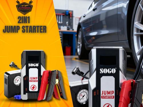 SOGO Car Jump Starter & Air Compressor 6000mAh – Up to 5.0L Engine | AutomanPK SOGO Car Jump Starter & Air Compressor 6000mAh – Up to 5.0L Engine | AutomanPK