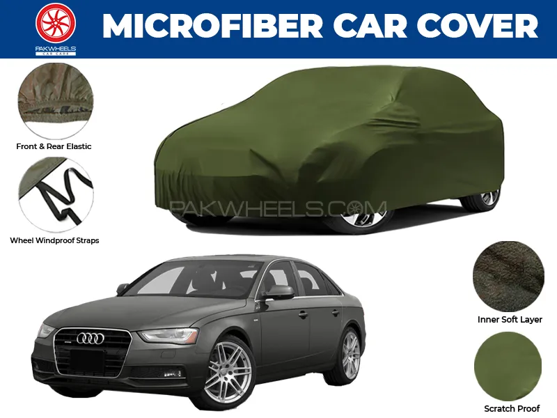 Audi A4 2008-2016 | Water Repellent and Anti Scratch Microfiber Car Top Cover Image-1