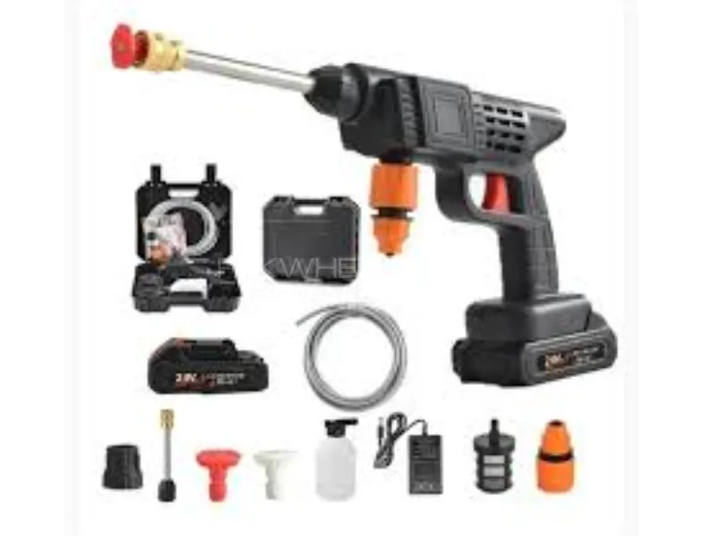 Rechargeable Cordless High-Pressure Car Washer – 48V Portable Power Cleaning Kit with Foam Bottle Rechargeable Cordless High-Pressure Car Washer – 48V Portable Power Cleaning Kit with Foam Bottle Image-1