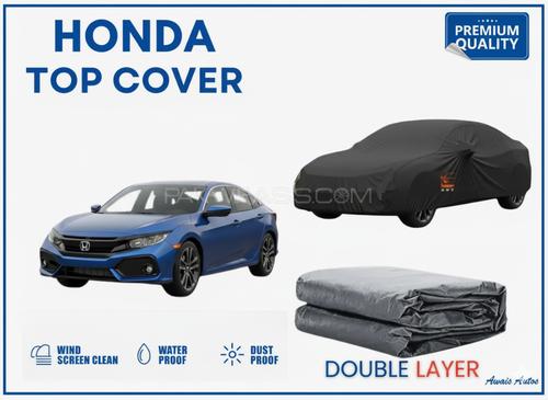 Honda Civic Double Layer Top Cover | Waterproof Black Protection | Dust & UV Resistant Honda Civic Double Layer Top Cover | Waterproof Black Protection | Dust & UV Resistant