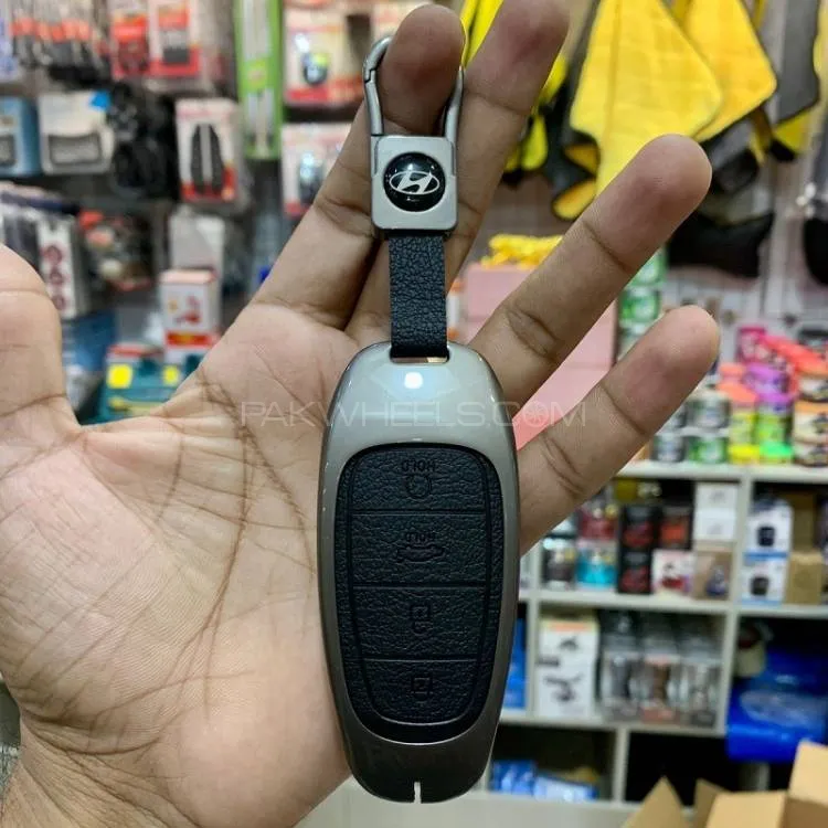 Hyundai Sonata Key Cover With Metal Shell Image-1