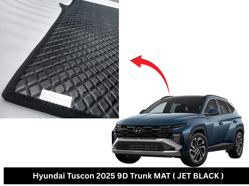 HYUNDAI TUSCON 2025 9D Trunk MAT ( JET BLACK ) Image-1