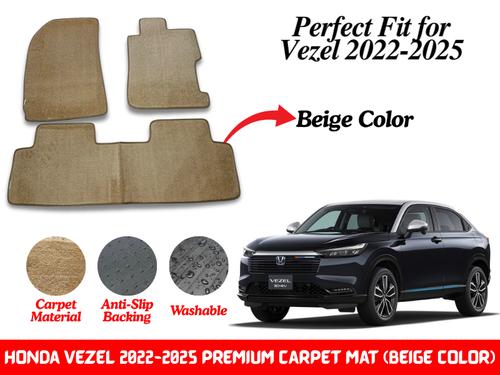 Premium Quality Honda Vezel 2022-2025 Fitting Carpet Floor Mats (Beige) | Perfect Fit Mats Premium Quality Honda Vezel 2022-2025 Fitting Carpet Floor Mats (Beige) | Perfect Fit Mats