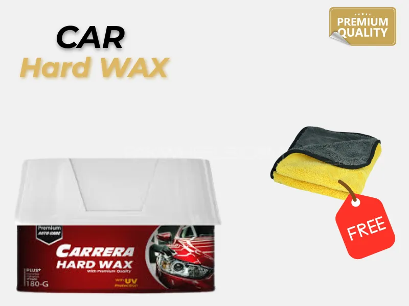 Carrera Hard Wax 180gm | Premium Car Polish Wax | Deep Gloss Shine & Paint Protection Image-1