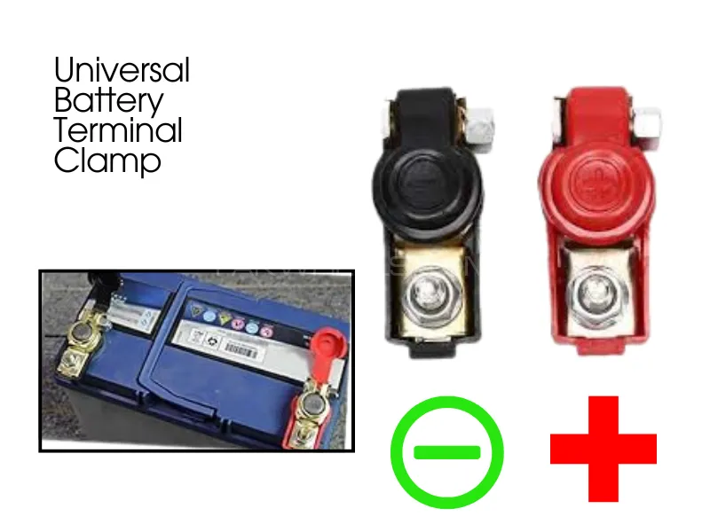 High Quality Universal Battery Terminal Clamp Set For Cars | Mini Truck | Van | UPS | Inverter Batte Image-1