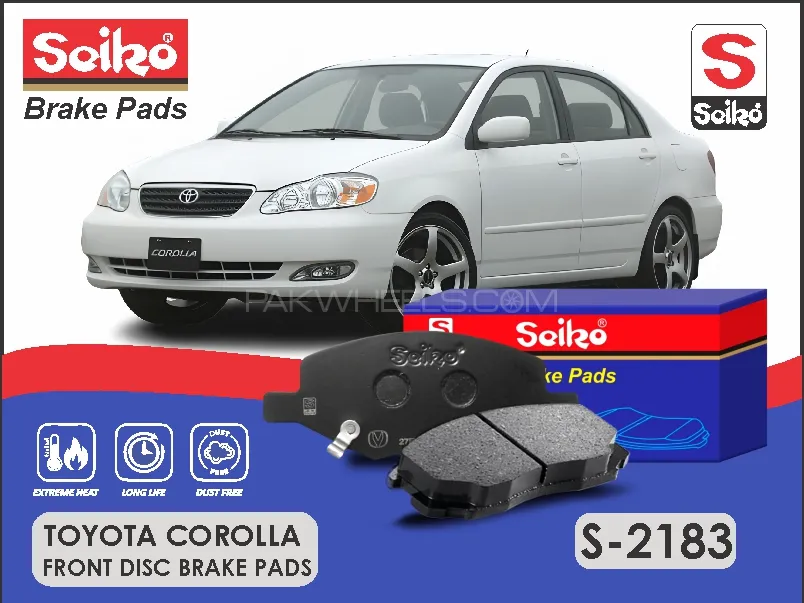 Toyota Corolla 2005-2008 Premium Seiko Front Disc Brake Pad Image-1