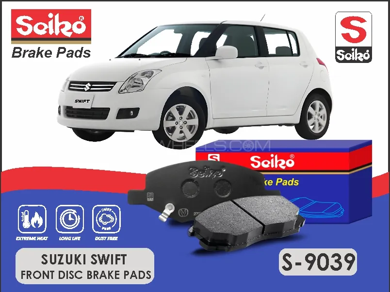 Suzuki Swift 2010-2025 Premium Seiko Front Disc Brake Pad Image-1