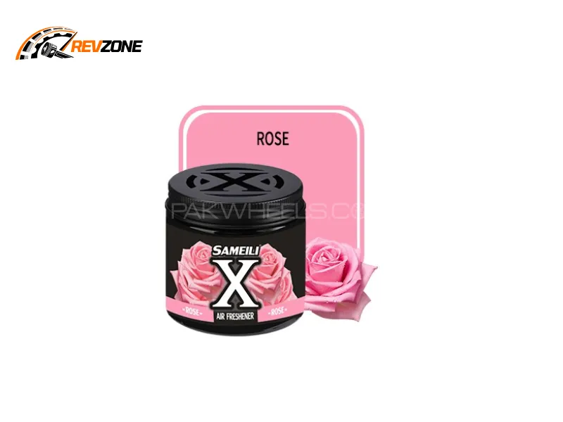 Sameili X Gel Car Air Freshener Perfume – Rose Fragrance | Long-Lasting Solid Gel Air Purifier Image-1