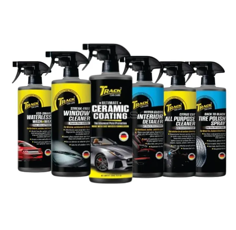 Track Car Care Ceramic Coating Spray 6-in-1 Bundle – 5 Pack – Deep Clean & High Gloss Protection  Image-1